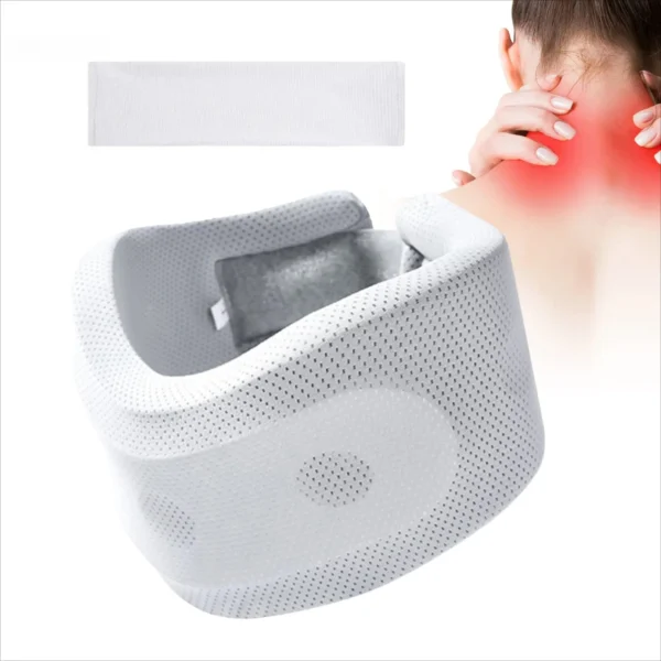 Soft Foam Neck Brace Support Adjustable Braces with Replacement Cover for Home School Office Travel - Image 9