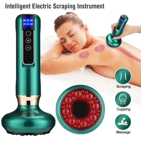 6/12 Gear Electric Cupping Massager Vacuum Suction Cup GuaSha Anti Cellulite Beauty Health Scraping Heat Body Slimming Massage - Image 21