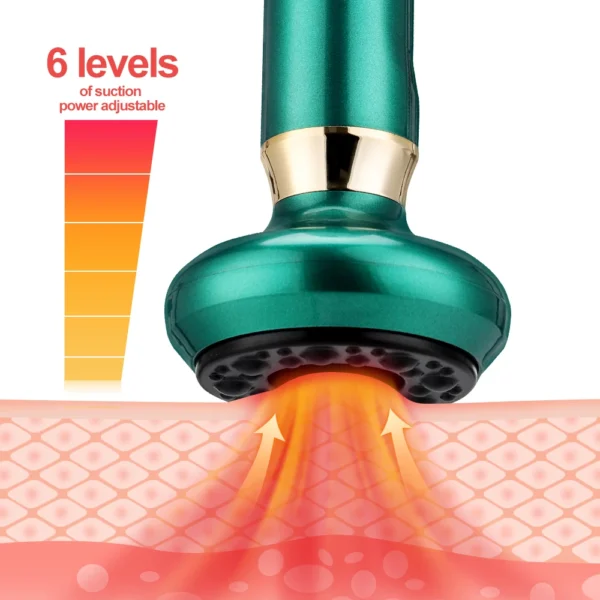 6/12 Gear Electric Cupping Massager Vacuum Suction Cup GuaSha Anti Cellulite Beauty Health Scraping Heat Body Slimming Massage - Image 22