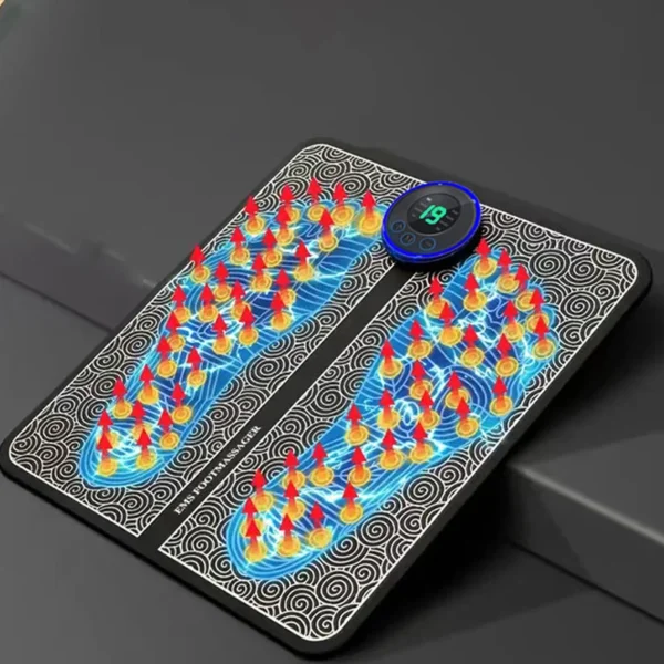Foot Massger Sole Massage Pad Feet Muscle Stimulation 8 Modes 19 Level Relaxation USB Charging - Image 13