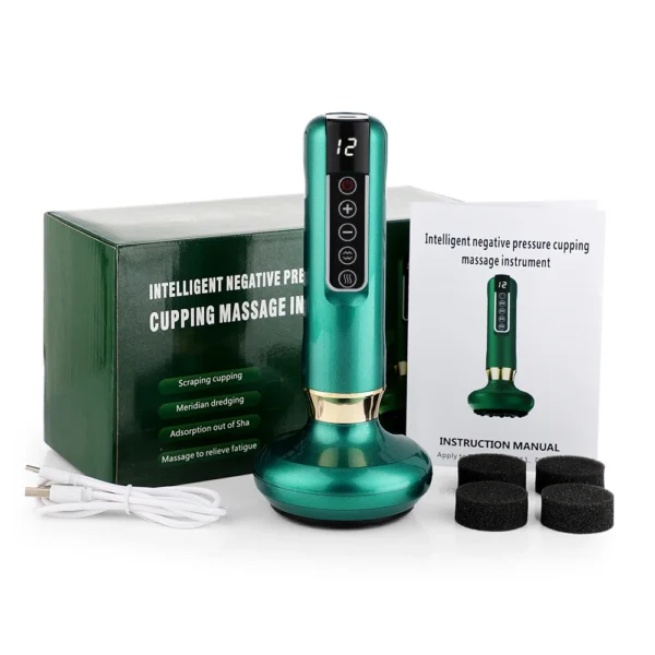 6/12 Gear Electric Cupping Massager Vacuum Suction Cup GuaSha Anti Cellulite Beauty Health Scraping Heat Body Slimming Massage - Image 19