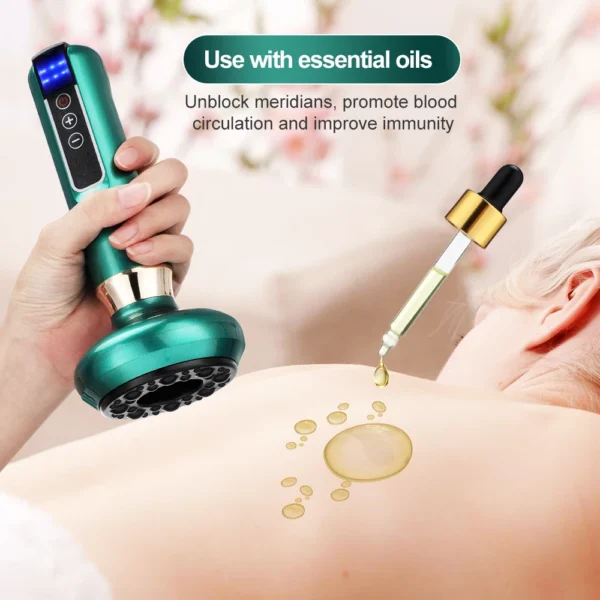 6/12 Gear Electric Cupping Massager Vacuum Suction Cup GuaSha Anti Cellulite Beauty Health Scraping Heat Body Slimming Massage - Image 5