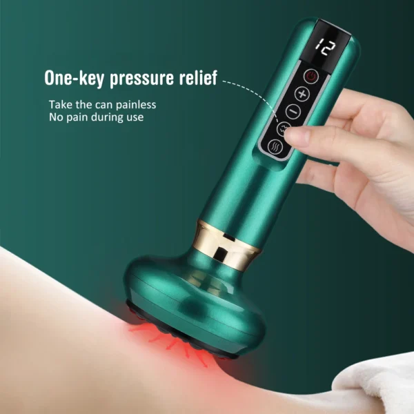 6/12 Gear Electric Cupping Massager Vacuum Suction Cup GuaSha Anti Cellulite Beauty Health Scraping Heat Body Slimming Massage - Image 14