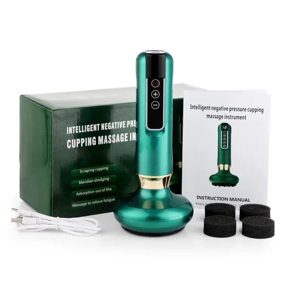 6/12 Gear Electric Cupping Massager Vacuum Suction Cup GuaSha Anti Cellulite Beauty Health Scraping Heat Body Slimming Massage - Image 25