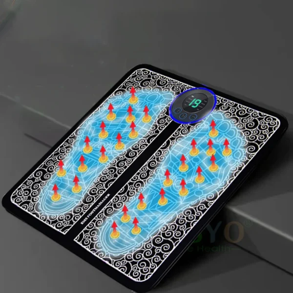 Foot Massger Sole Massage Pad Feet Muscle Stimulation 8 Modes 19 Level Relaxation USB Charging - Image 4